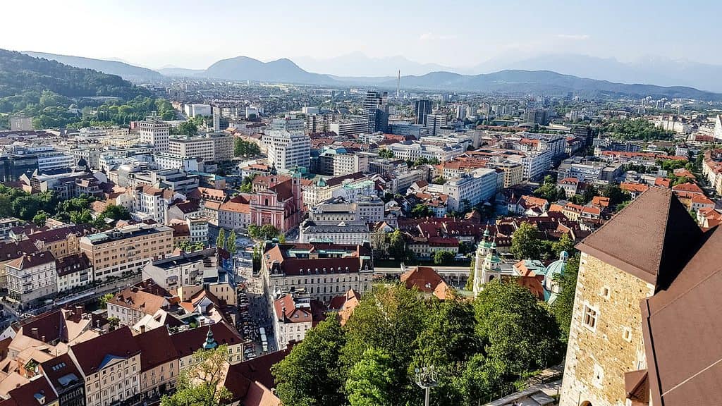 visit ljubljana - Visit Ljubljana – A Look at the City, Food and Region View from Ljubljana Castle, Slovenia.