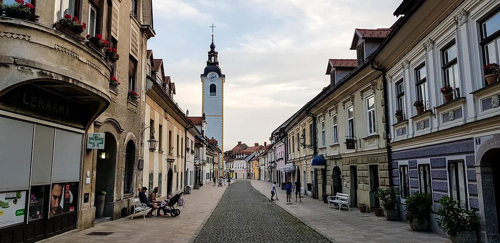 visit ljubljana - Visit Ljubljana – A Look at the City, Food and Region Street in Kamnik, Slovenia.