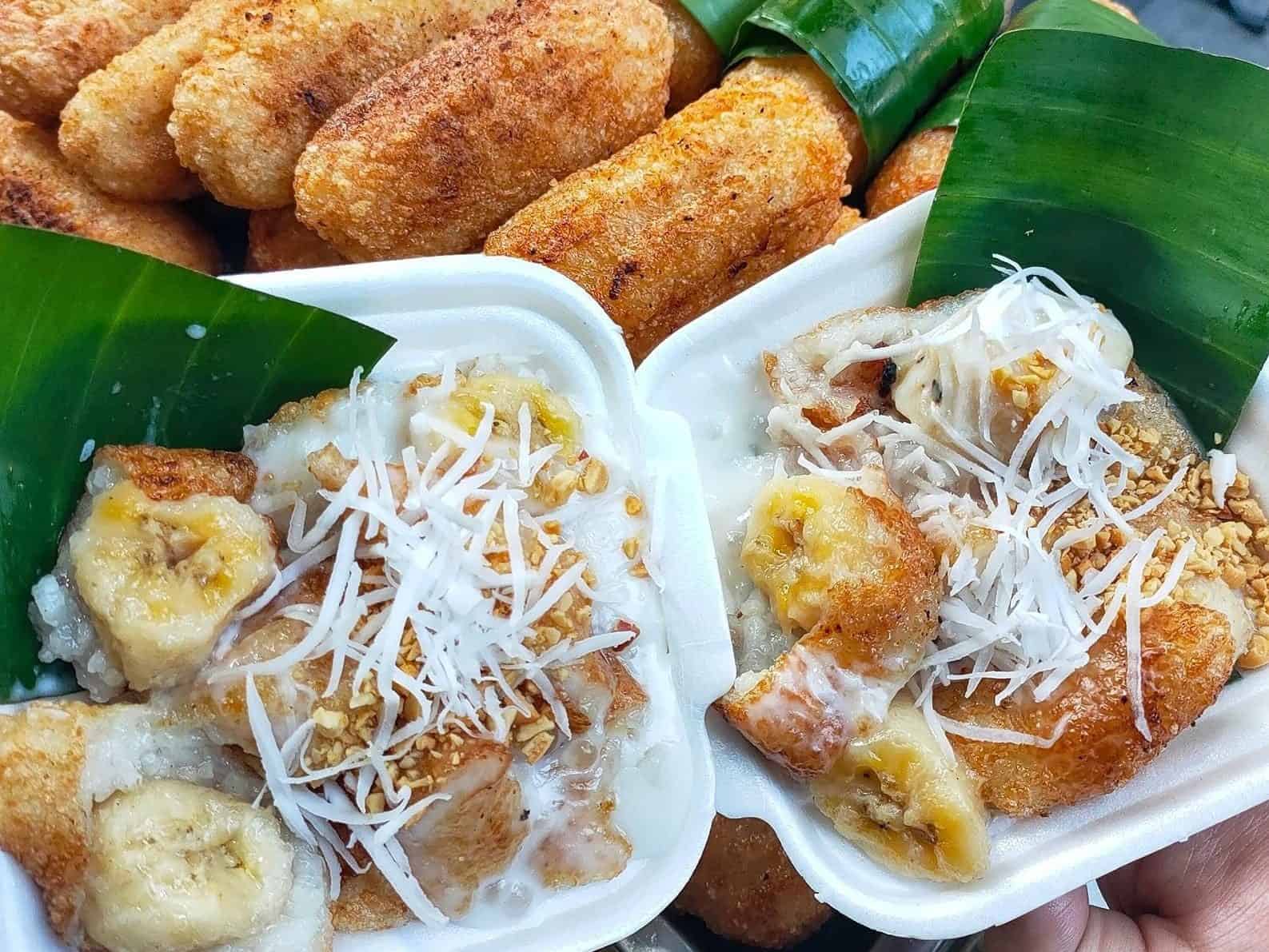 Traditional Food in Ho Chi Minh City - Not to Miss Traditional Food in Ho Chi Minh City Cach lam chuoi nep nuong in Ho Chi Minh City, Vietnam. Traditional food in Ho Chi Minh City