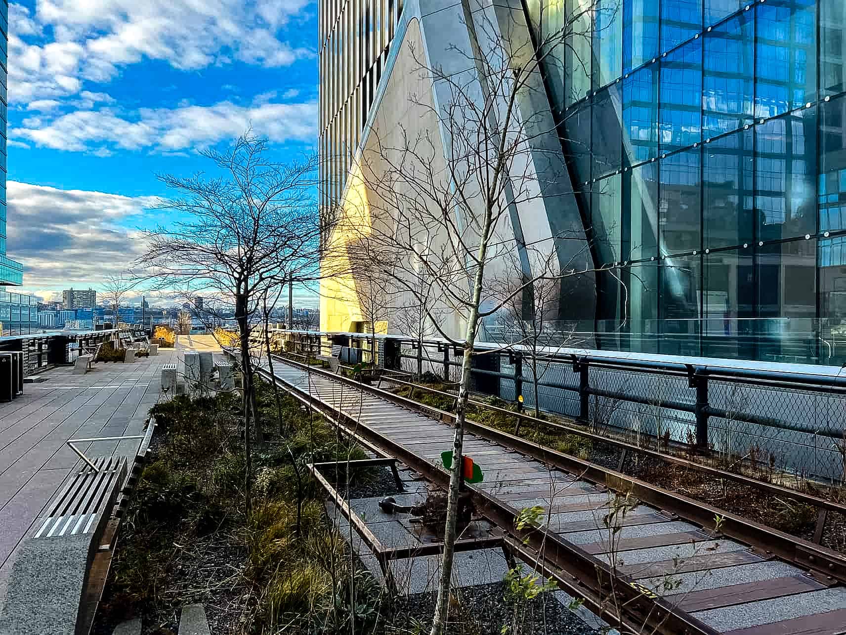 New York City in Winter - A Guide to Visiting New York City in Winter High Line near Hudson Yards in New York City, USA.