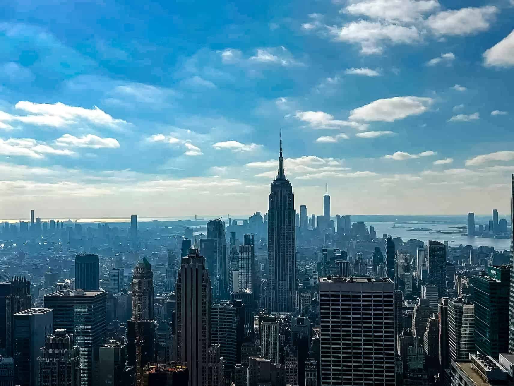 New York City in Winter - A Guide to Visiting New York City in Winter Manhattan skyline with a view of the Empire State Building, New York City, USA.
