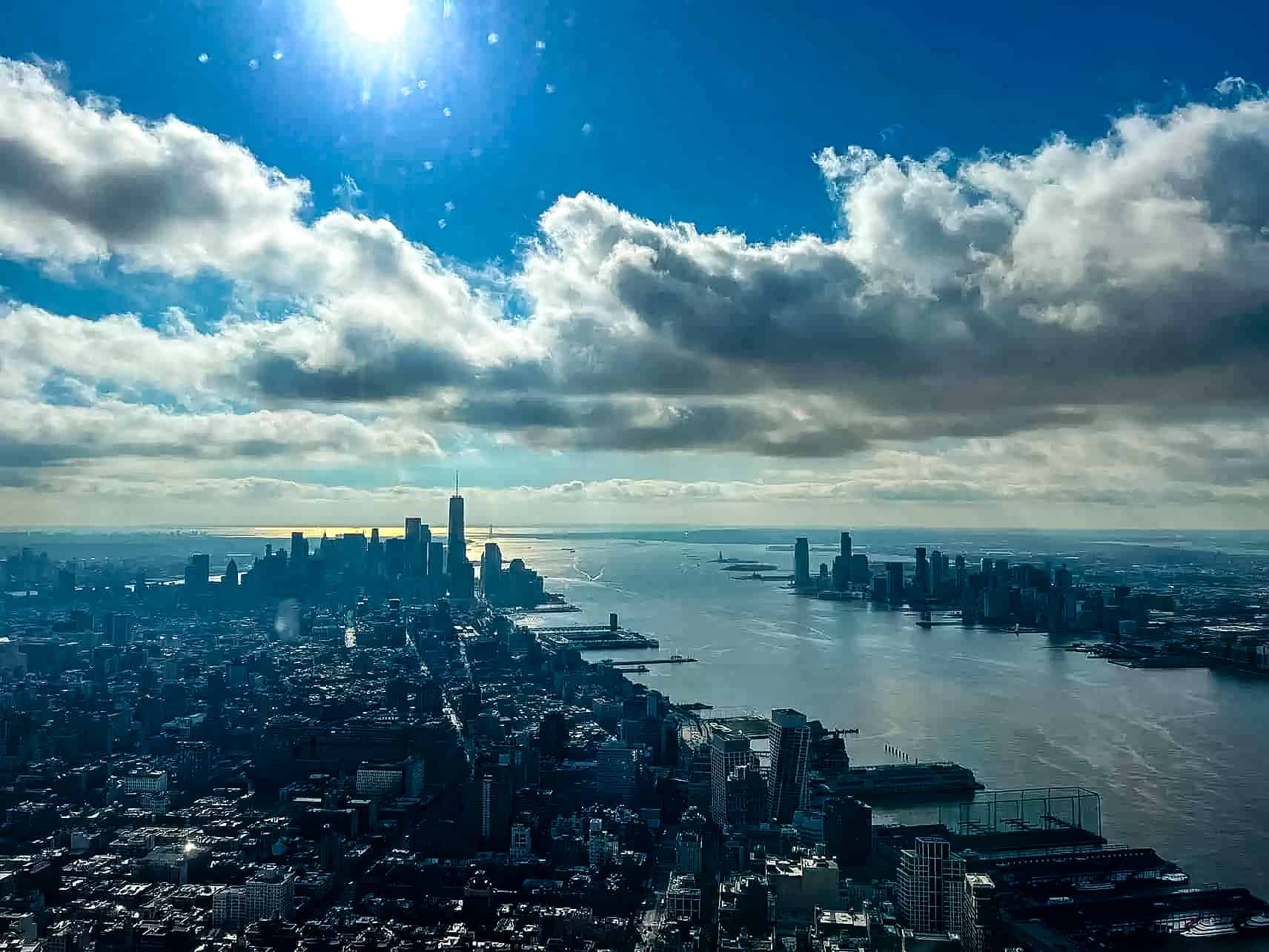 New York City in Winter - A Guide to Visiting New York City in Winter Panorama of Manhattan and New York City from the Edge, USA.