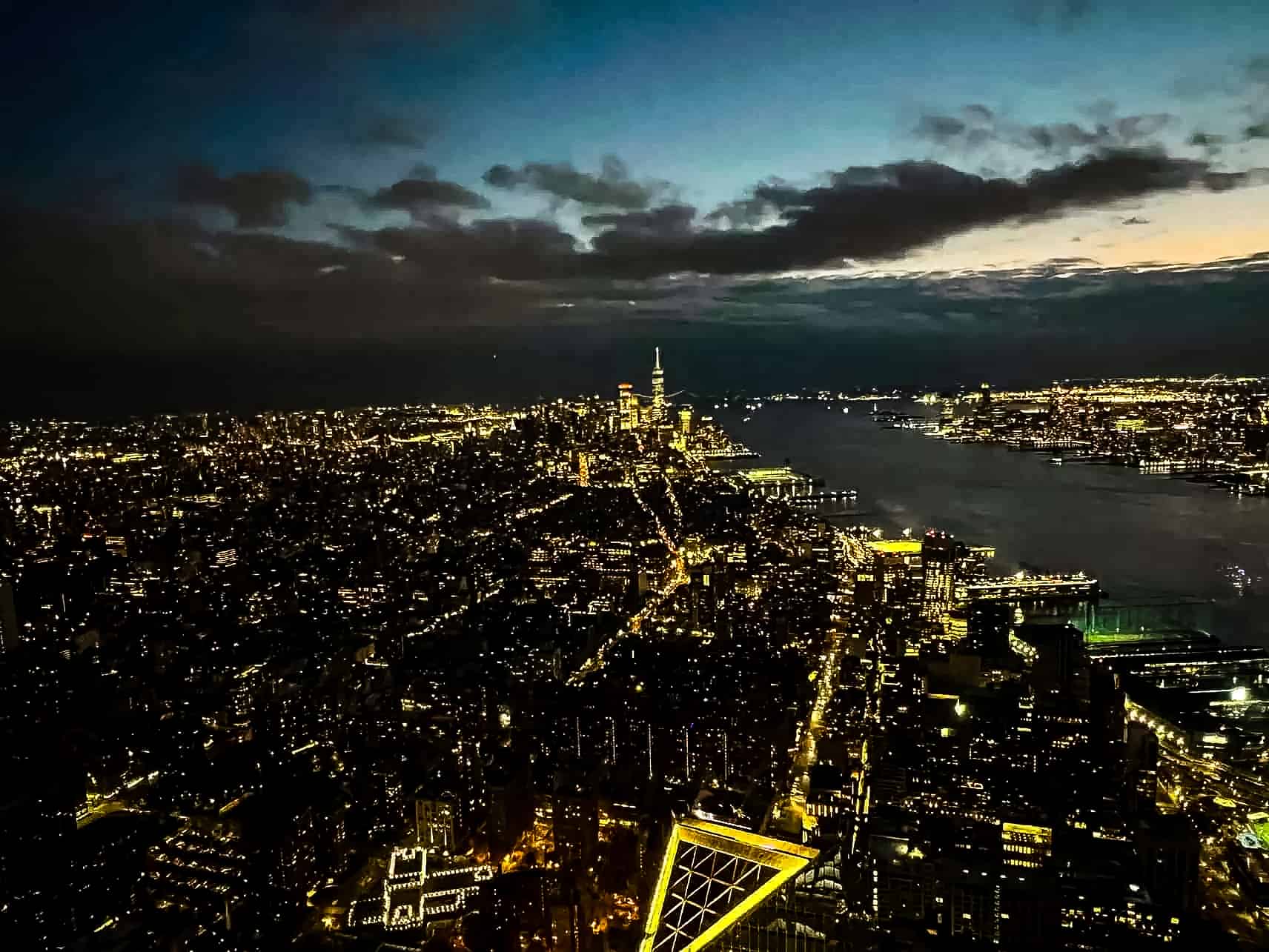 New York City in Winter - A Guide to Visiting New York City in Winter Sea of lights view of New York City, USA, from The Edge.