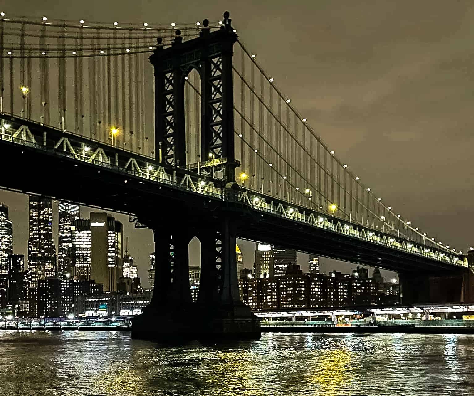 New York City in Winter - A Guide to Visiting New York City in Winter The Brooklyn Bridge from the water - New York City, USA