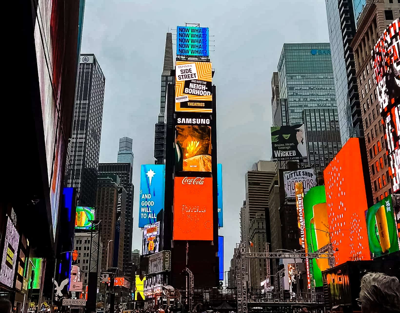 New York City in Winter - A Guide to Visiting New York City in Winter Times Square with colorful neon sign - New York City, USA