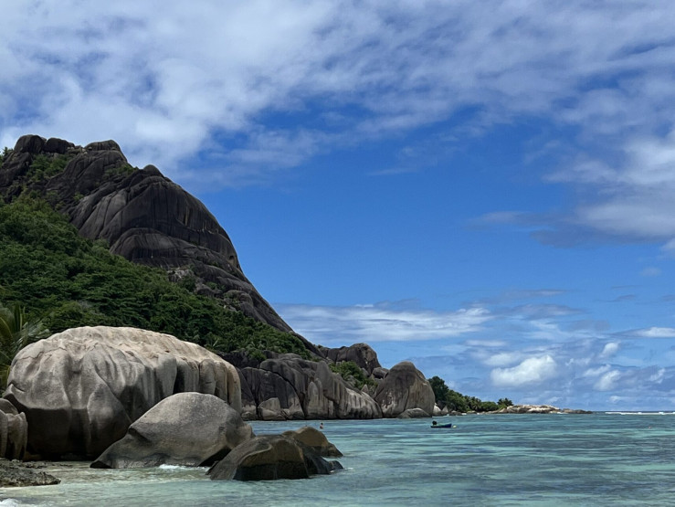 Shark Rock, Seychelles.