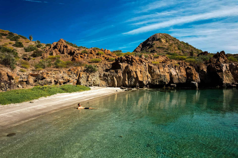 Honeymoon Bay on Isla Danzante in Baja California Sur, Mexico. Photo credit Garrett Galvan.