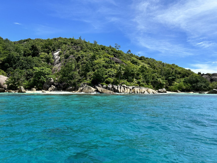 Hidden beaches on Mahé in the Seychelles.