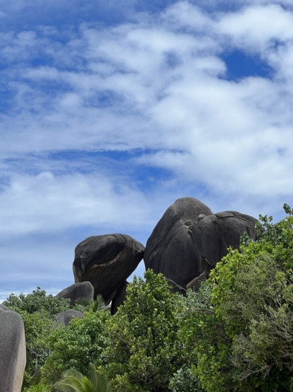 Kissing Rocks at the famous Anse Source d' Argent, Seychelles.