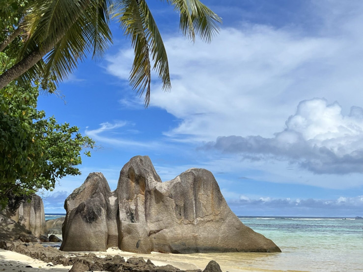 On the way to Anse Source d' Argent, Seychelles.