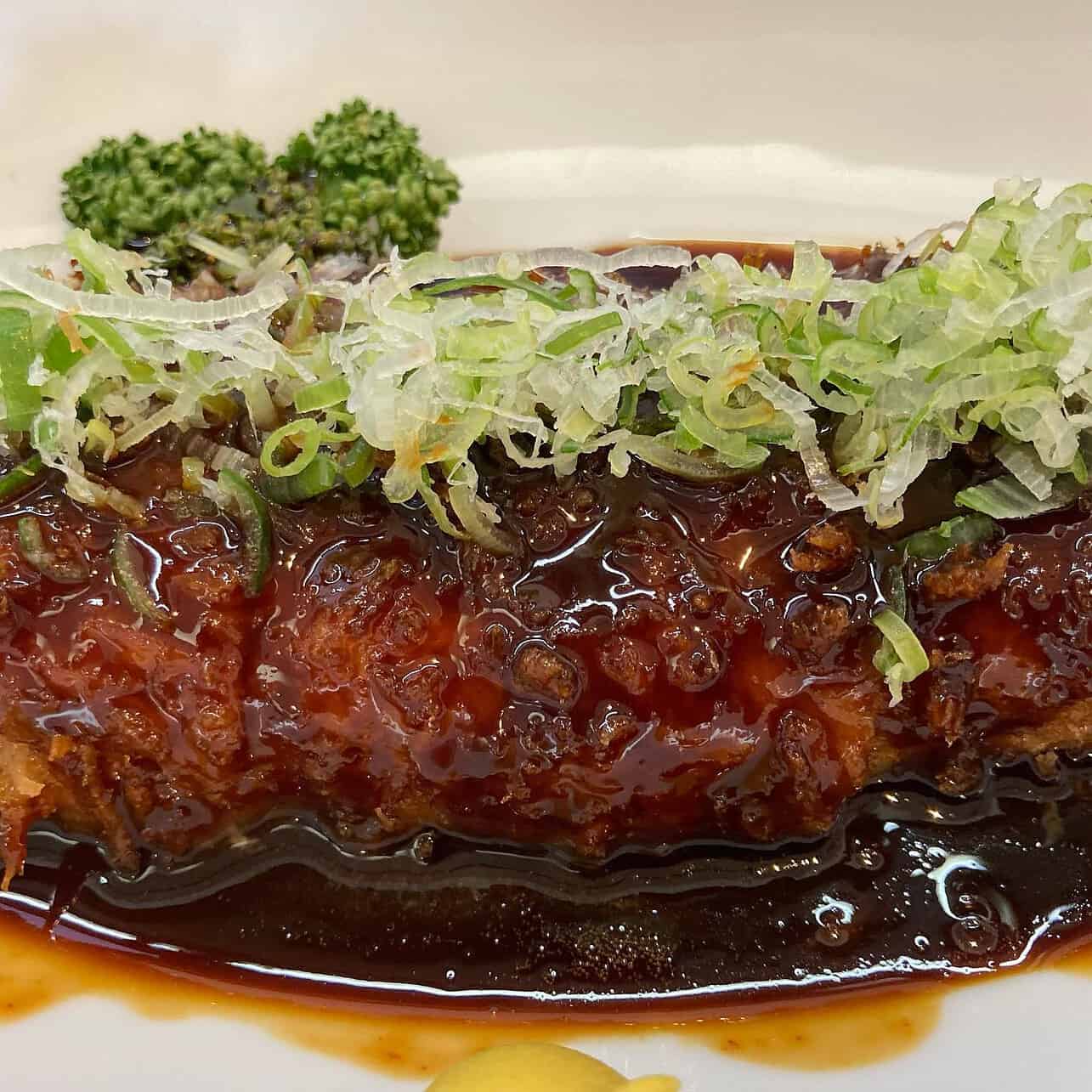 - Japanese Pork Chop in Downtown Osaka Tonkatsu Daiki in Osaka, Japan.