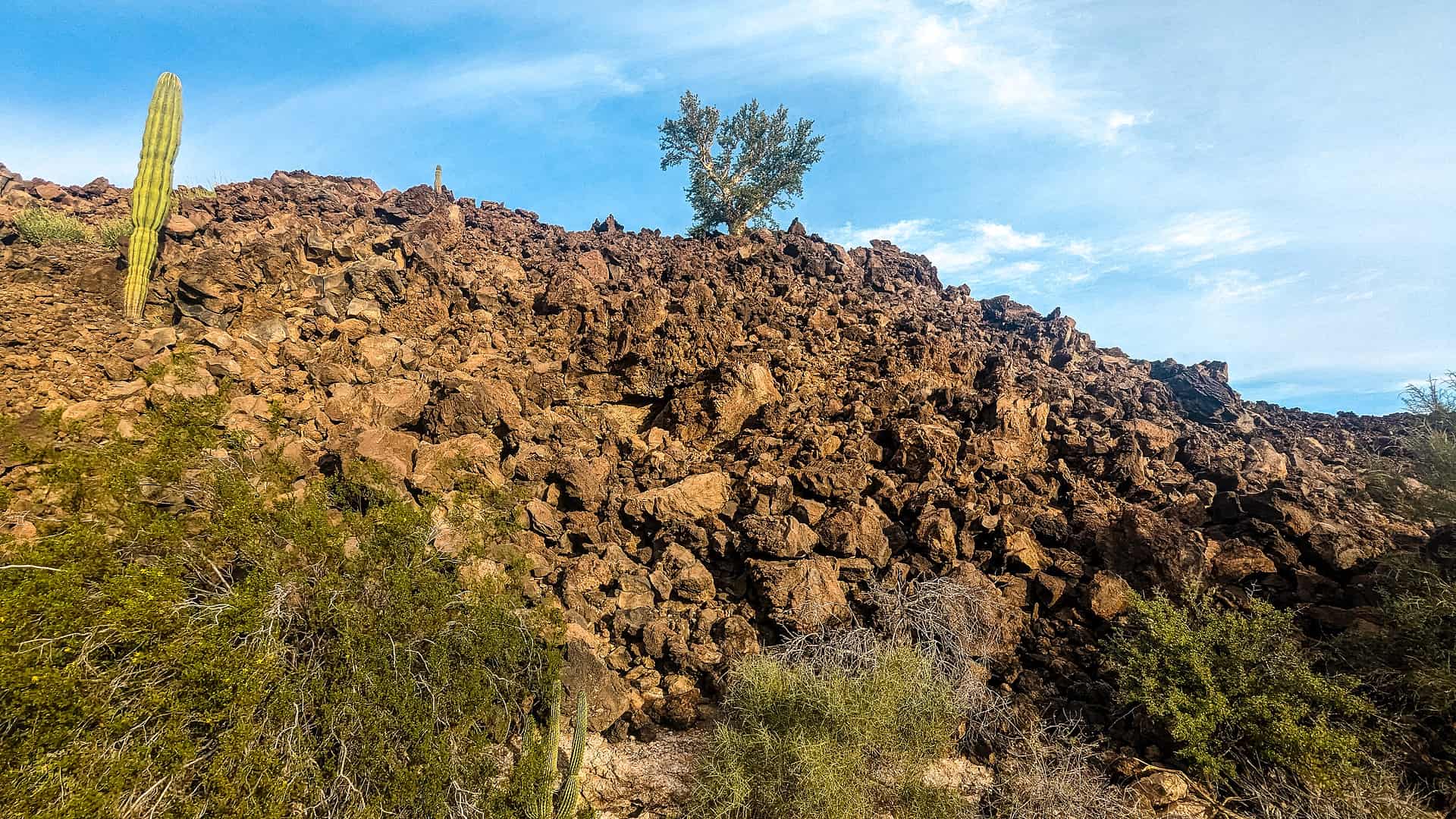 Baja California Sur - Explore the Region of Loreto and Baja California Sur, Mexico Lava stream at the Las Tres Virgenes volcano in Baja California Sur, Mexico.