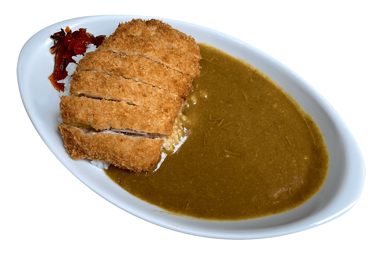 - Japanese Pork Chop in Downtown Osaka Pork Cutlet Curry at New Daruni in Osaka, Japan.